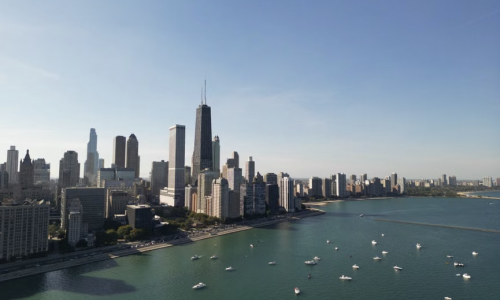 chicago rooftop dining skyline views Lake Michigan Millennium Park
